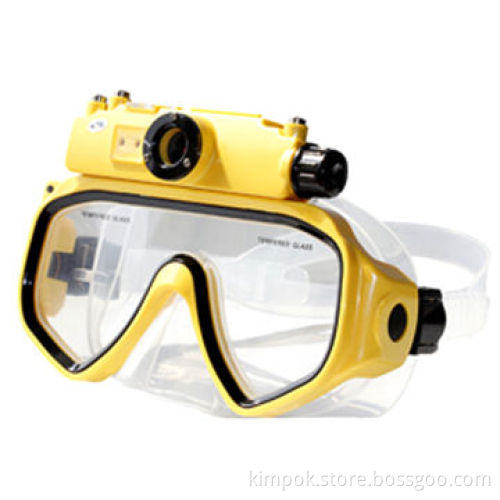 HD Waterproof Diving Mask Camera, up to 15m, 640x480p AVI, 30fps Video Resolution